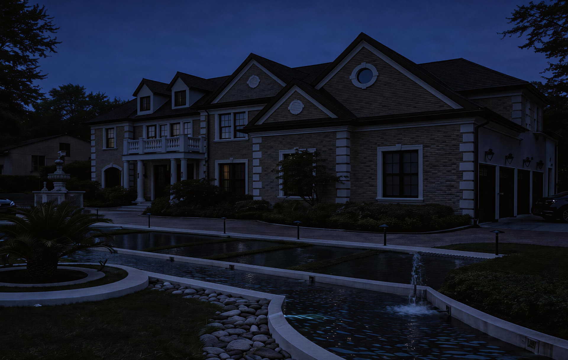 Lighting scene before shadow enhancement